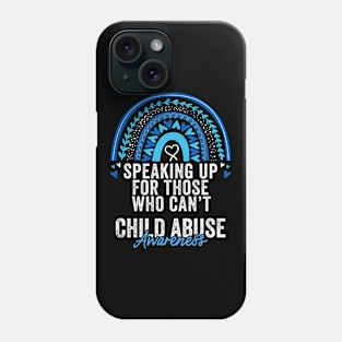 Child Abuse Prevention Awareness Month Blue Ribbon gift idea Phone Case