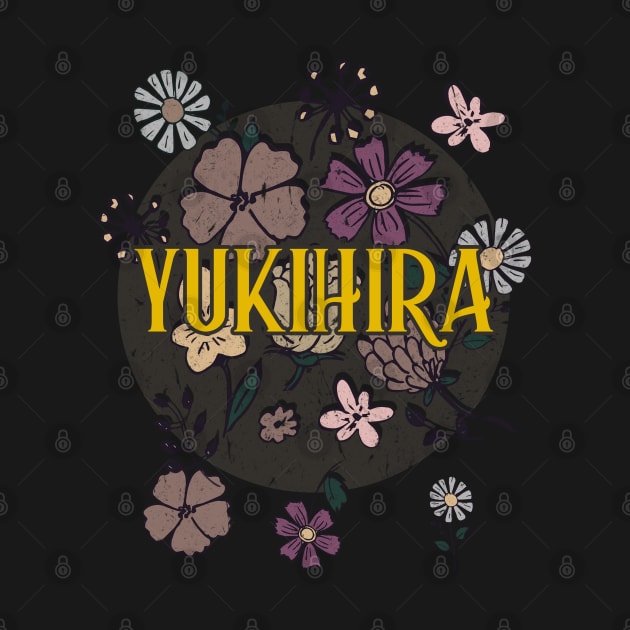 Aesthetic Proud Name Yukihira Flowers Anime Retro Styles by Kisos Thass