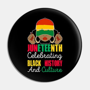 Juneteenth Celebrating Black History and Culture Juneteenth 1865 Pin