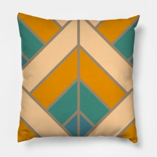 Geometric Pattern: Art Deco Diamond: Lily Pillow