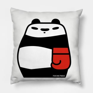 Punching Pandas Pillow