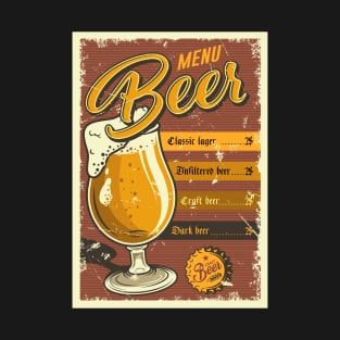 Menu beer T-Shirt