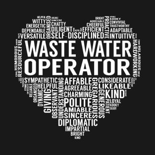 Waste Water Operator Heart T-Shirt