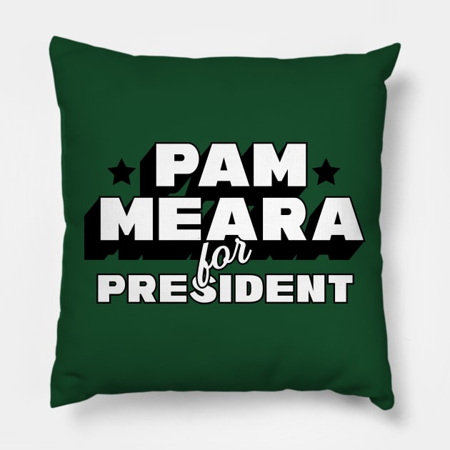 Pam for Pres Tee Pillow by lbergerdesign