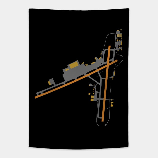 RFD Rockford IL Airport Art Tapestry by DesignedForFlight