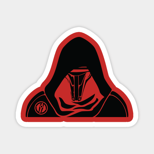 Black Darth Revan Peekaboo in Black Magnet by HelveticaHero