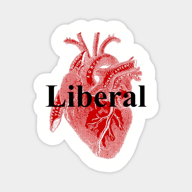 Bleeding Heart Liberal I Magnet by Pixelchicken