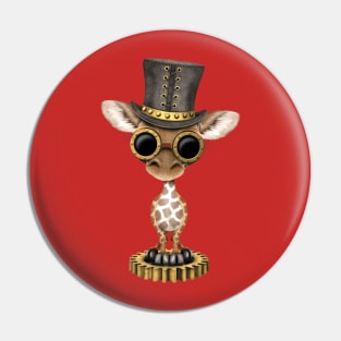 Steampunk Baby Giraffe Pin