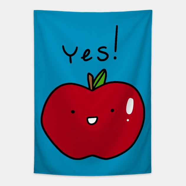Yes Apple Tapestry by saradaboru