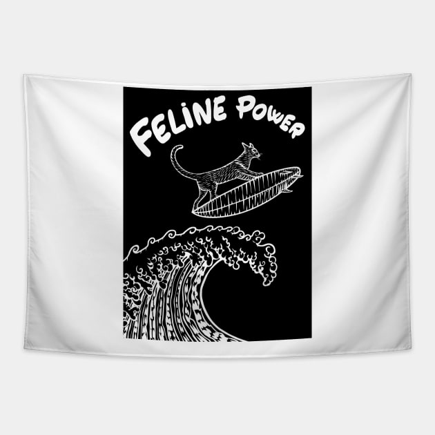 FELINE POWER Tapestry by lautir