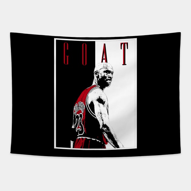 Michael Jordan GOAT Tapestry by DrawnStyle