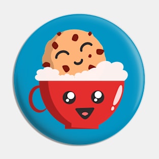 Kawaii Cookie Coffee Bath Pin
