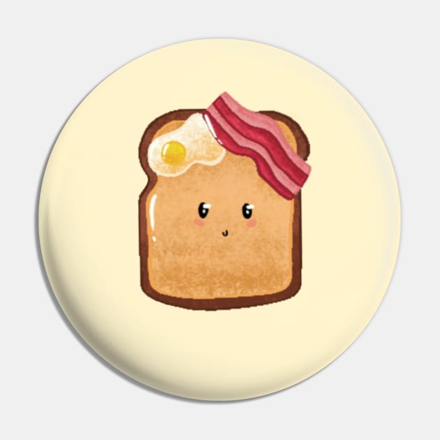 Eggs, bacon and toast Pin by Mydrawingsz