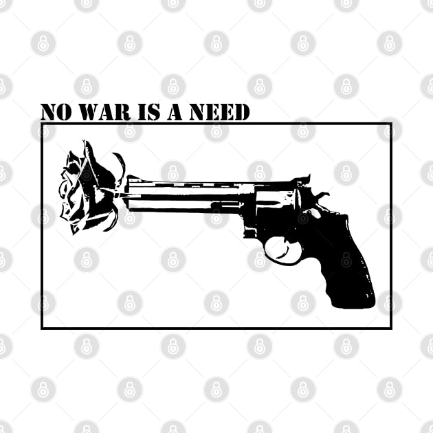 No war is a need - Black by Vortexspace