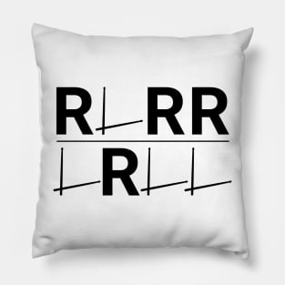 Paradiddle: RLRR LRLL Drum Rudiment Enthusiast Pillow