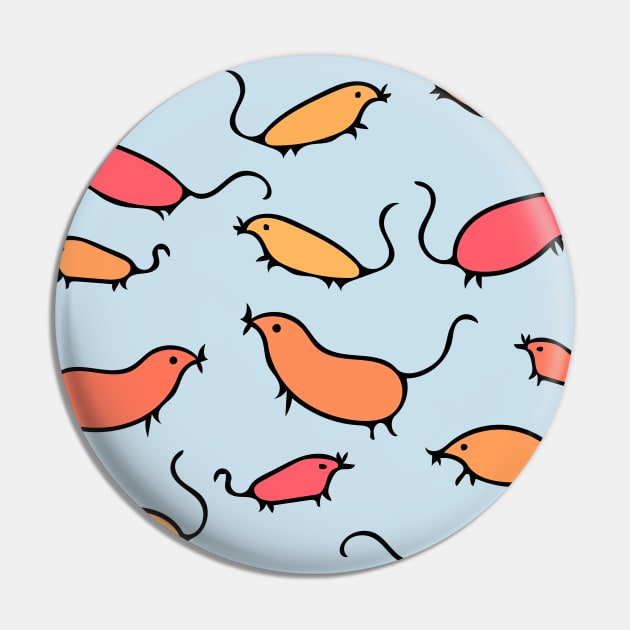 Cute and Colorful Mouse Pattern (light colors) Pin by Davey's Designs