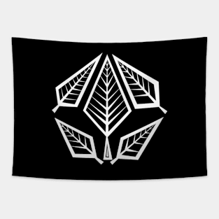 Angular Leaf (White) Tapestry