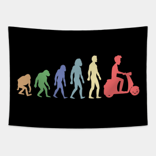 Evolution Moped Vintage Tapestry