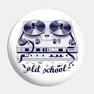 Retro tape recorder Pin