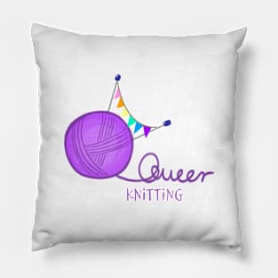 Queer knitting Pillow