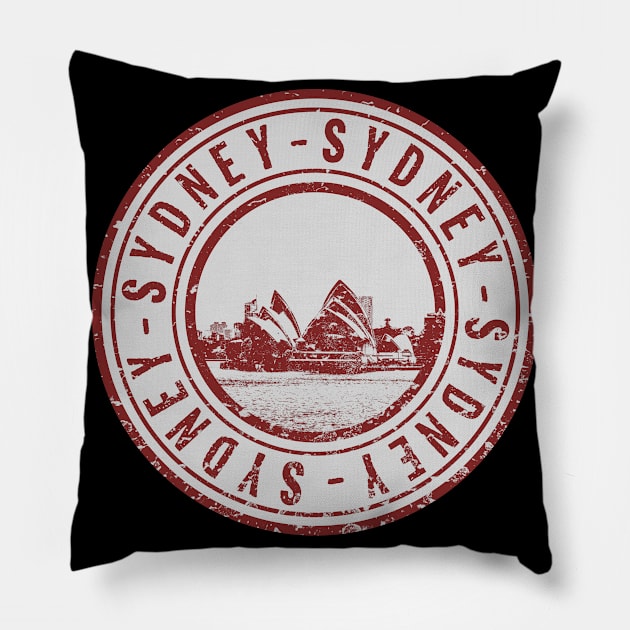 Sydney pride stamp Pillow by SerenityByAlex