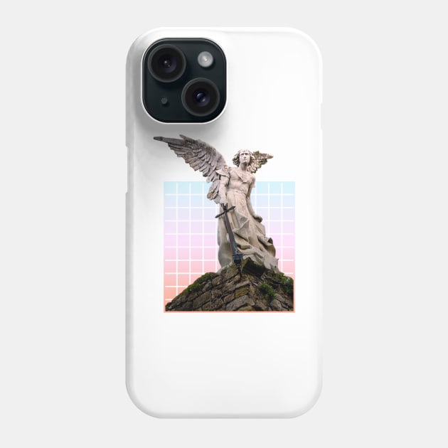 vaporwave angel Phone Case by dumbvaporwave