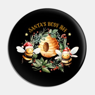 Funny Christmas Bee Quote Pin