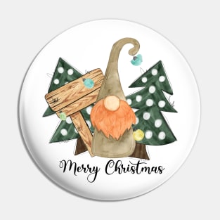 Merry christmas.Christmas gnome Pin