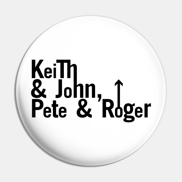 Keith & John, Pete & Roger Pin by DAFTFISH