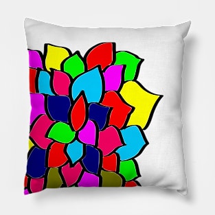 Rainbow Flower Pillow