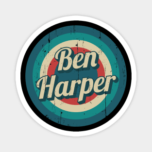 Circle Retro Ben Harper Magnet