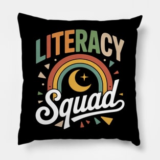 Literacy Squad Reading Teacher Interventionist Specialist Pillow