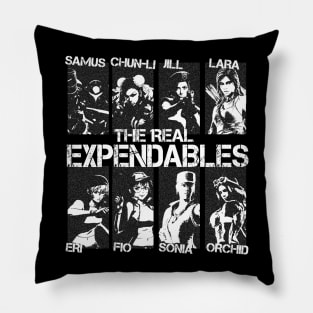 Expendables videogames females Pillow