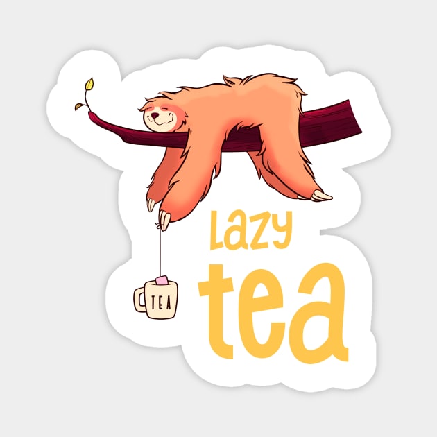 Lazy Tea Magnet by Ghoul Studio