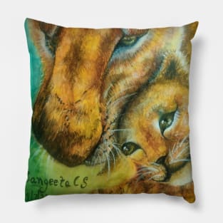 Leo and cub Pillow