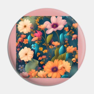 Dreamy Summer Flowers Pin