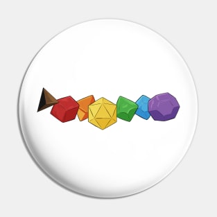 Pride Dice Rainbow Gay Pin