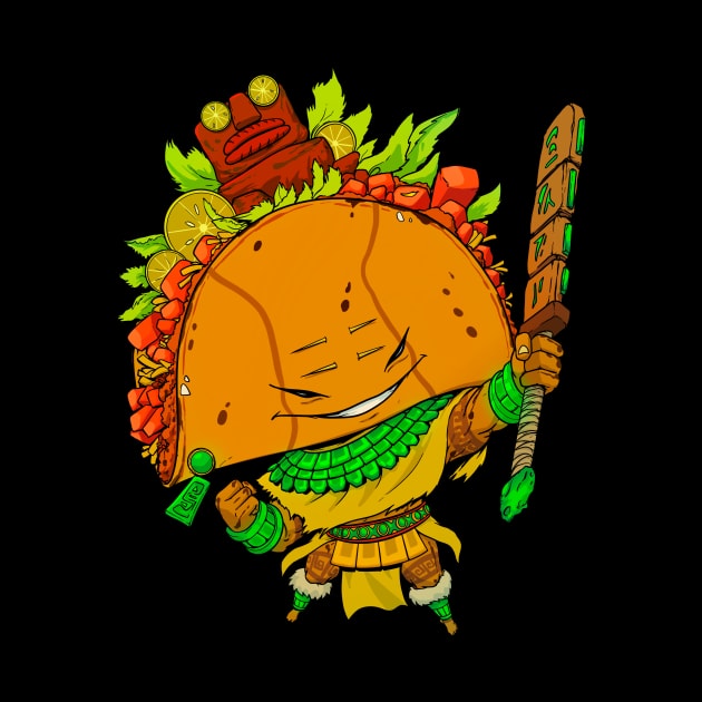 Aztec Taco Warrior by Breakfast Knight 