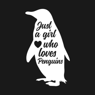 Girl Who Loves Penguins T-Shirt