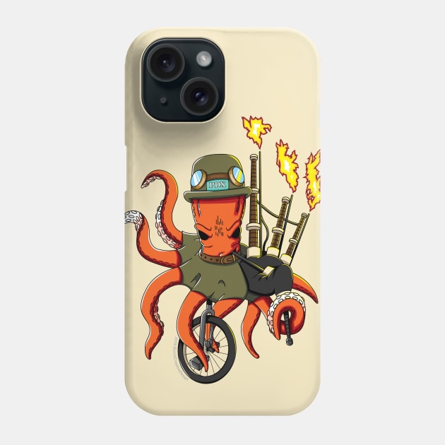 Portland Oregon Octopus Unipiper Phone Case by BurchCreativeDesign