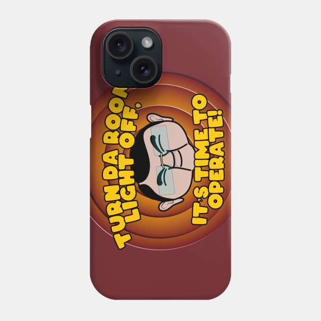 Dr Now - Turn da room light off Phone Case by Randomart