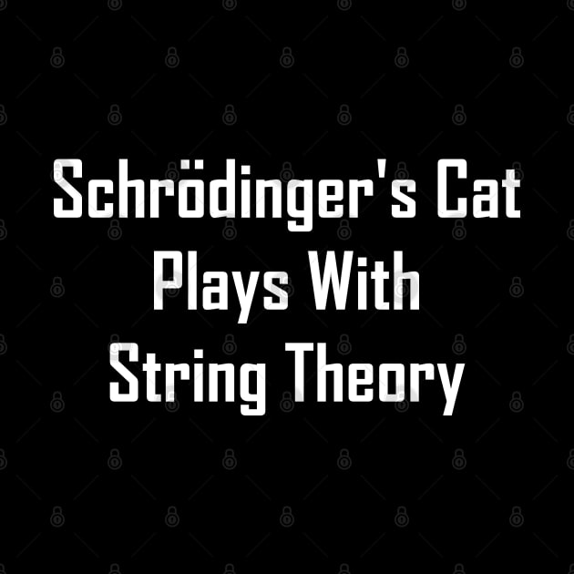 Schrodinger's Cat Plays With String Theory by GeekNirvana