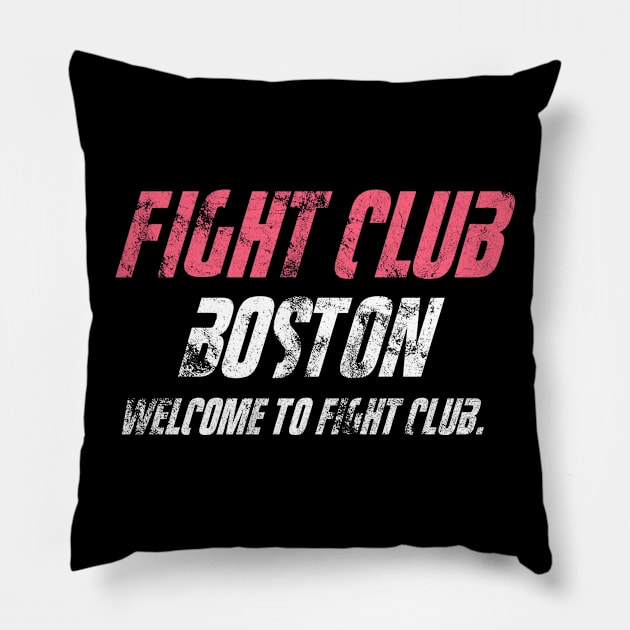 Fight Club Boston Pillow by Clathrus