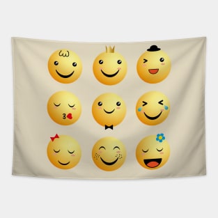 Emoji 3 Tapestry