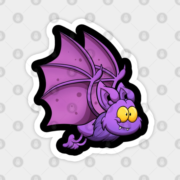 Cute Flying Bat Magnet by TheMaskedTooner