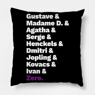 Grand Budapest List Pillow