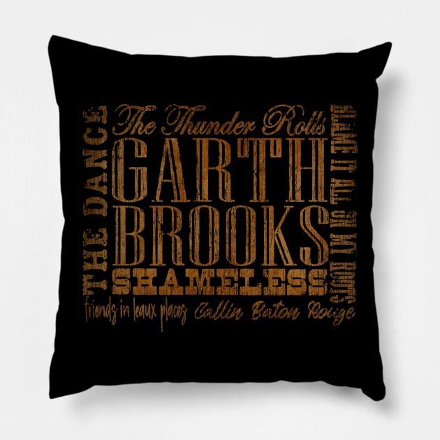 Garth Brooks Old Limitied art Pillow by manganto80s