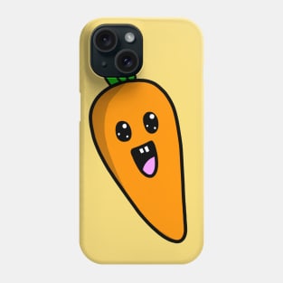 Cute Orange Carrot Healthy Vegetarian Vegan Food Option Phone Case