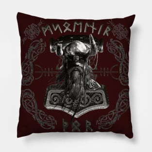 Thor hammer Mjolnir viking Pillow