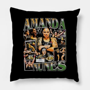 Amanda Nunes Vintage Bootleg Pillow